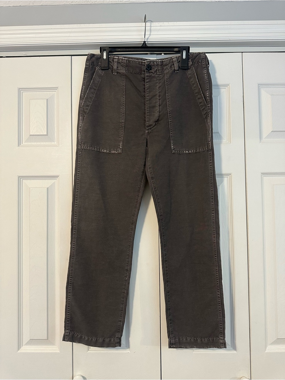 AMO Women’s Army Cargo Gray Pants, size 28